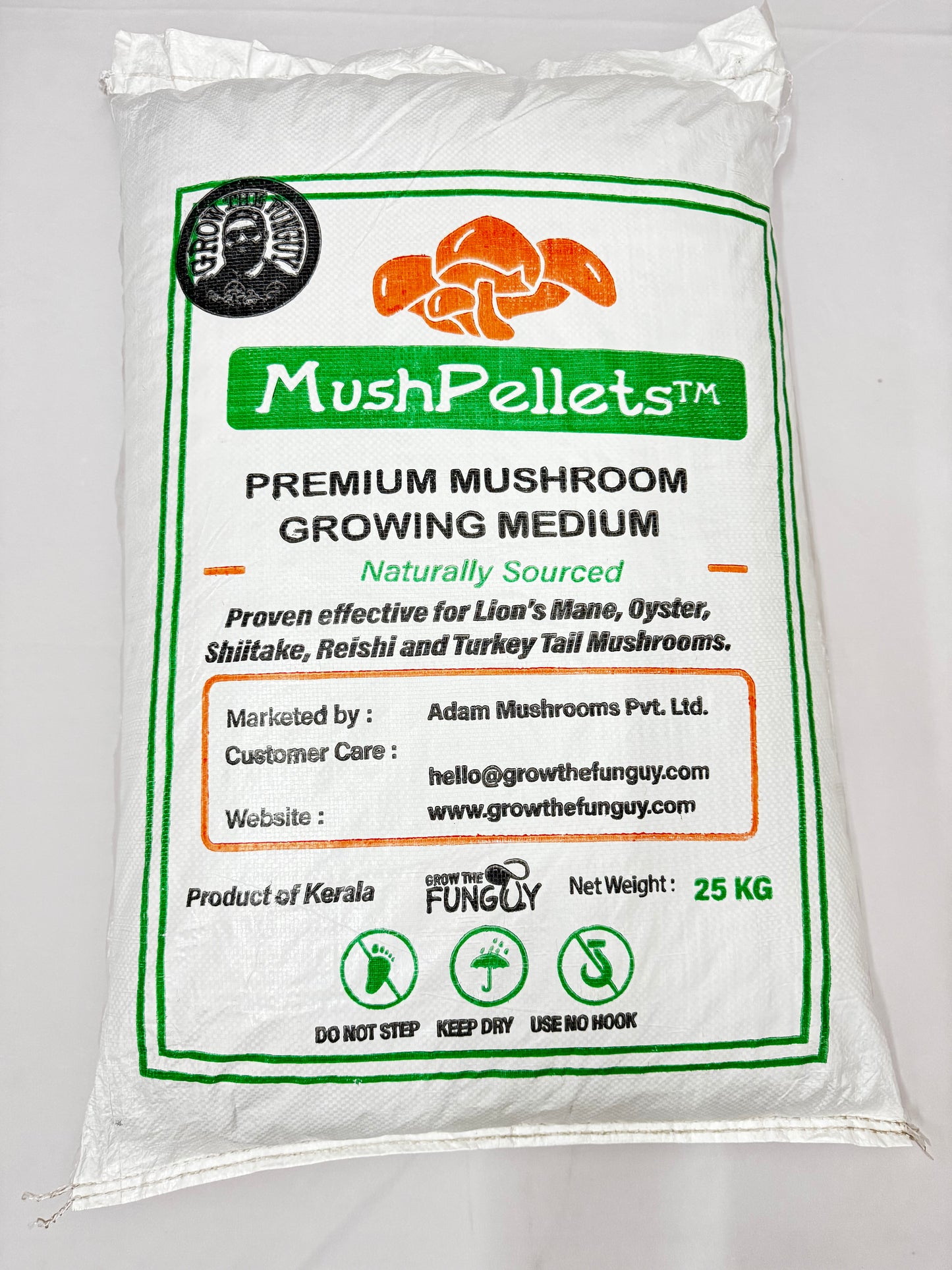 Mush Pellets 2 KG - Premium mushroom grow medium for Wood loving species