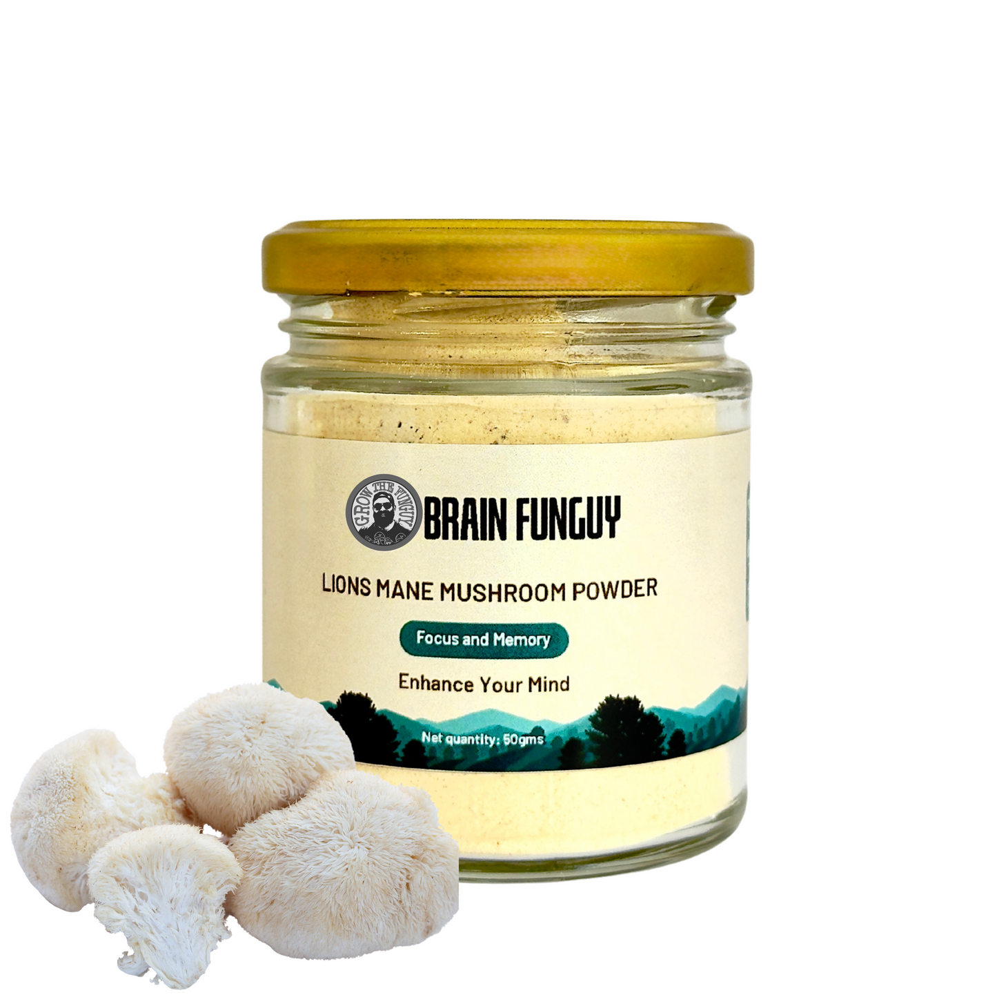Organic Lion's Mane Powder - | Premium Quality, Brain-Boosting Superfood | Grown in India
