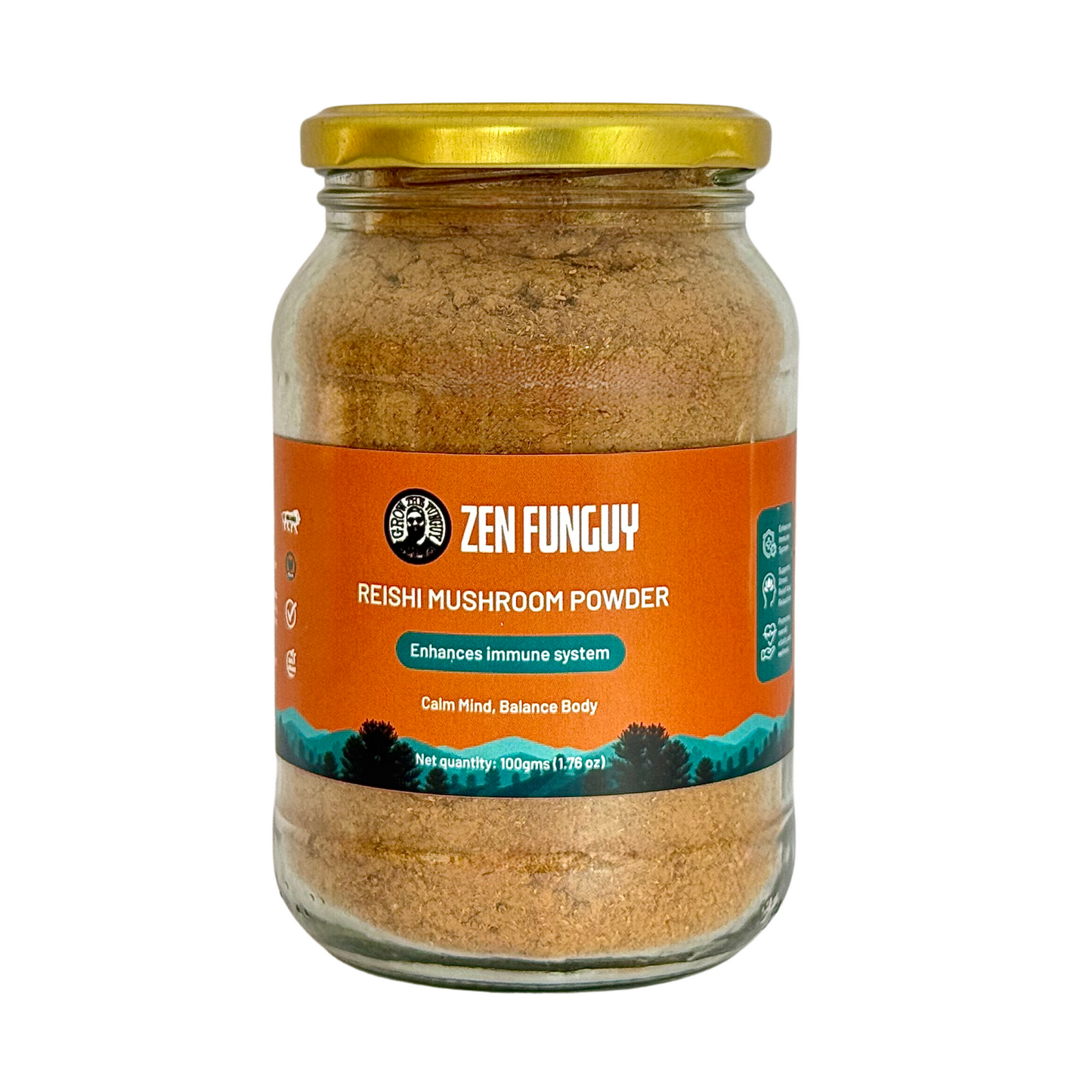Organic Reishi Mushroom Powder - 50g | Premium Quality, Immune-Boosting Superfood