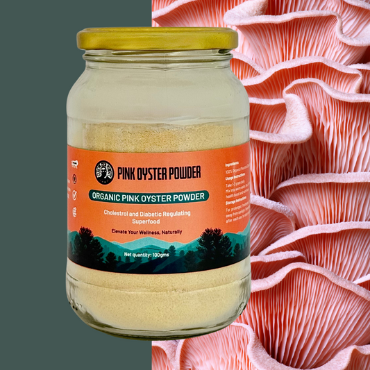 Organic Pink Oyster Powder - 100g | Premium Quality, Cholesterol and diabetic regulating Superfood