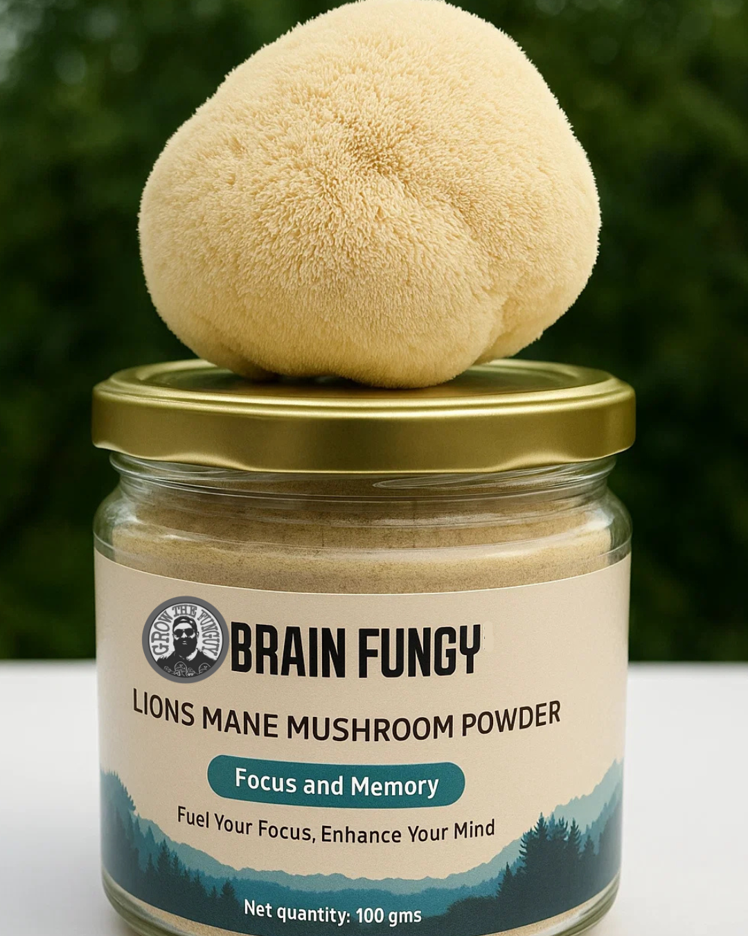 Organic Lion's Mane Powder - 100g | Premium Quality, Brain-Boosting Superfood | Grown in India