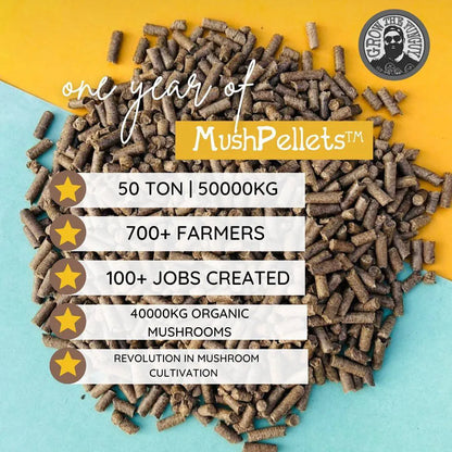 MushPellets™ Improved - Premium mushroom grow medium for Wood loving species